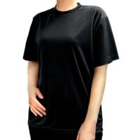 リライブシャツ/丸ネック/ポリエステル/ロゴなし/ブラック [TPC-001-BLK]